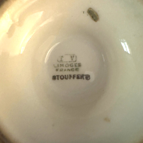 Vintage Stouffers Limoge Cream and Open Sugar Gold Plated *Repaired* - Picture 7 of 9